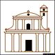 Arbus: chiesa parrocchiale di San Sebastiano: il prospetto della facciata