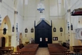 Aritzo-chiesa parrocchiale di San Michele Arcangelo: interno verso il portale di ingresso