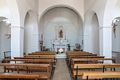 Arzachena-La piccola chiesa di Santa Lucia: interno dopo l’ultimo restauro