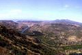 La valle del fiume Temo: veduta della valle del Temo dalla strada proveniente da Macomer