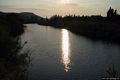 La valle del fiume Temo-Tramonto sul fiume Temo