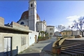 Burcei-La chiesa parrocchiale di Nostra Signora di Monserratodalla salita di Santa Maria