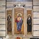 Cagliari-Santuario della Madonna del Carmine: mosaico che rappresenta i Santi