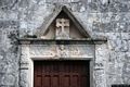 Florinas: chiesa della Santa Croce: particolare del portale