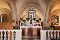 Olzai: chiesa parrocchiale di San Giovanni Battista: l’altare maggiore