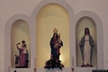 Orune-chiesa campestre di Nostra Signora de Su Cossolu: le statue sopra l’altare