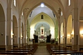 Osilo-Chiesa parrochiale dell’Immacolata Concezione: interno verso il presbiterio