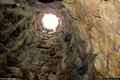 Perfugas-Campudulimu: interno della tholos del nuraghe Majore