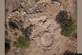 San Giovanni Suergiu-Resti del nuraghe Candelargiu: veduta dall’alto