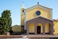 San Giovanni Suergiu-Villaggio Palmas: la chiesa parrocchiale della Vergine delle Grazie