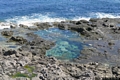 Carloforte-Una delle piscine naturali sulla base della parete della Punta Regolina