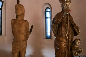 Semestene-Festa di San Nicola di Trullas: le due statue nella Chiesa di San Nicola