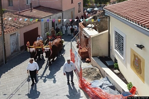 Semestene-Festa di San Nicola di Trullas: processione di San Nicola Vescovo per le vie del paese