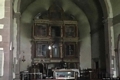 Sindia-chiesa di San Demetrio: la navata dopo l’incendio doloso
